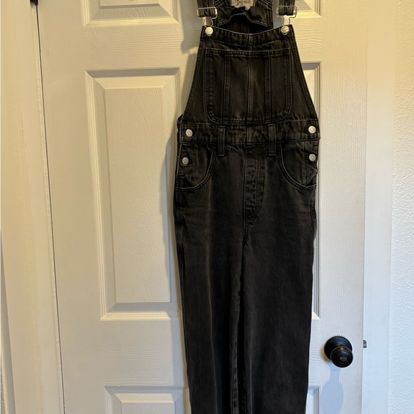 Madewell Straight-Leg Overalls in Lunar Wash XXS - Picture 8 of 10